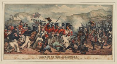 Defeat of Ashantees by the British Forces Under the Command of Colonel Sutherland, 11th July 1824, Published by J. Ronis, 1825 by Denis Dighton